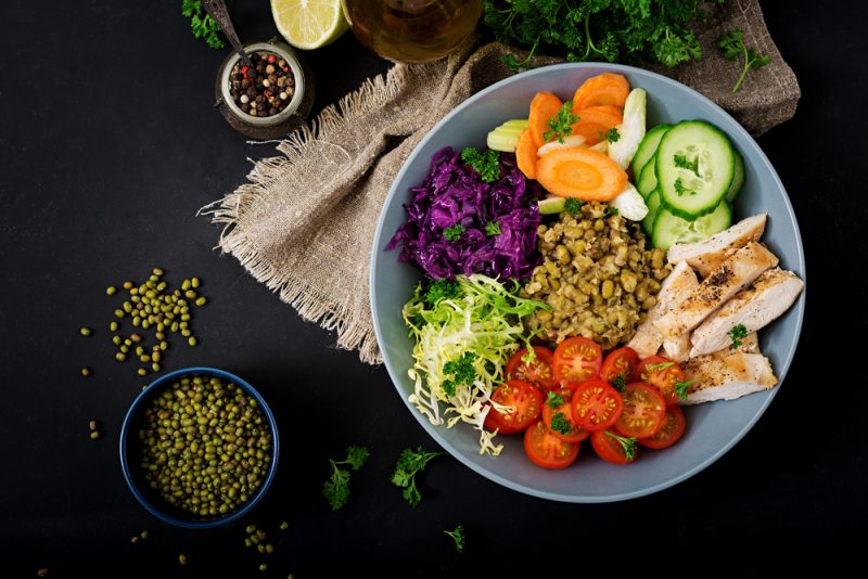 Ingredienti freschi e colorati